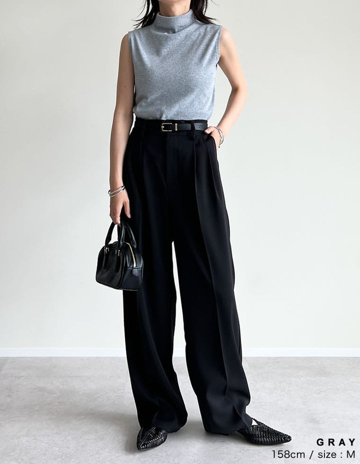 【TIME SALE 20%OFF ¥2,998⇒¥2,398】リブカットソーハイネックトップス[mb] トップス 人気レディースファッション通販 リエディ
