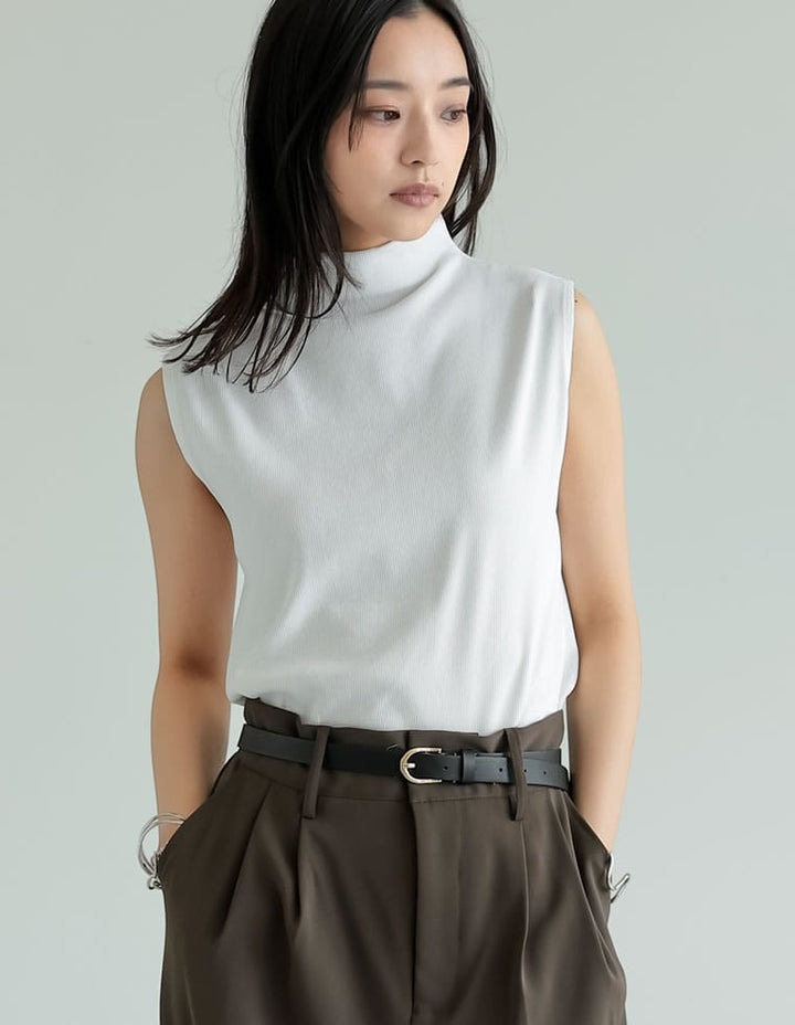 【TIME SALE 20%OFF ¥2,998⇒¥2,398】リブカットソーハイネックトップス[mb] トップス 人気レディースファッション通販 リエディ