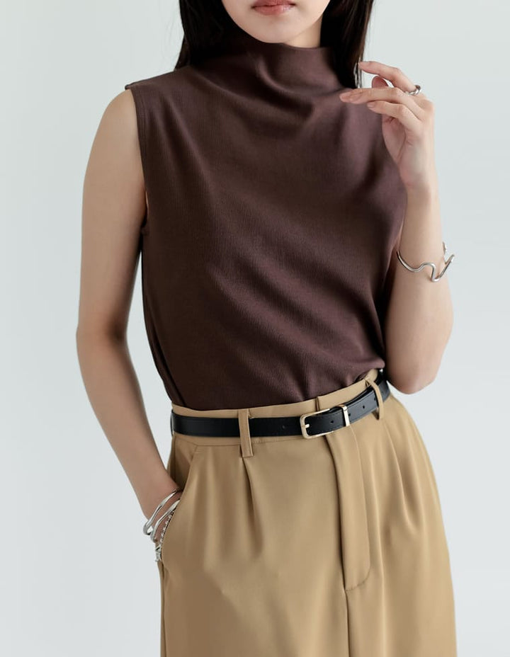 【TIME SALE 20%OFF ¥2,998⇒¥2,398】リブカットソーハイネックトップス[mb] トップス 人気レディースファッション通販 リエディ
