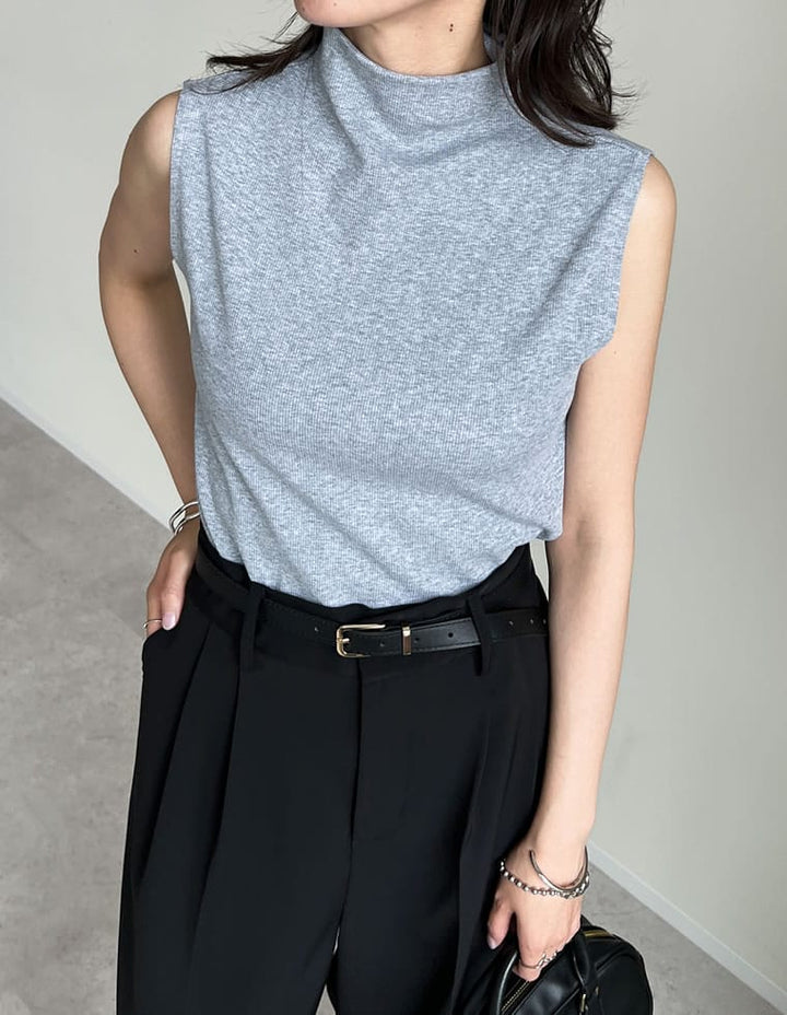 【TIME SALE 20%OFF ¥2,998⇒¥2,398】リブカットソーハイネックトップス[mb] トップス 人気レディースファッション通販 リエディ