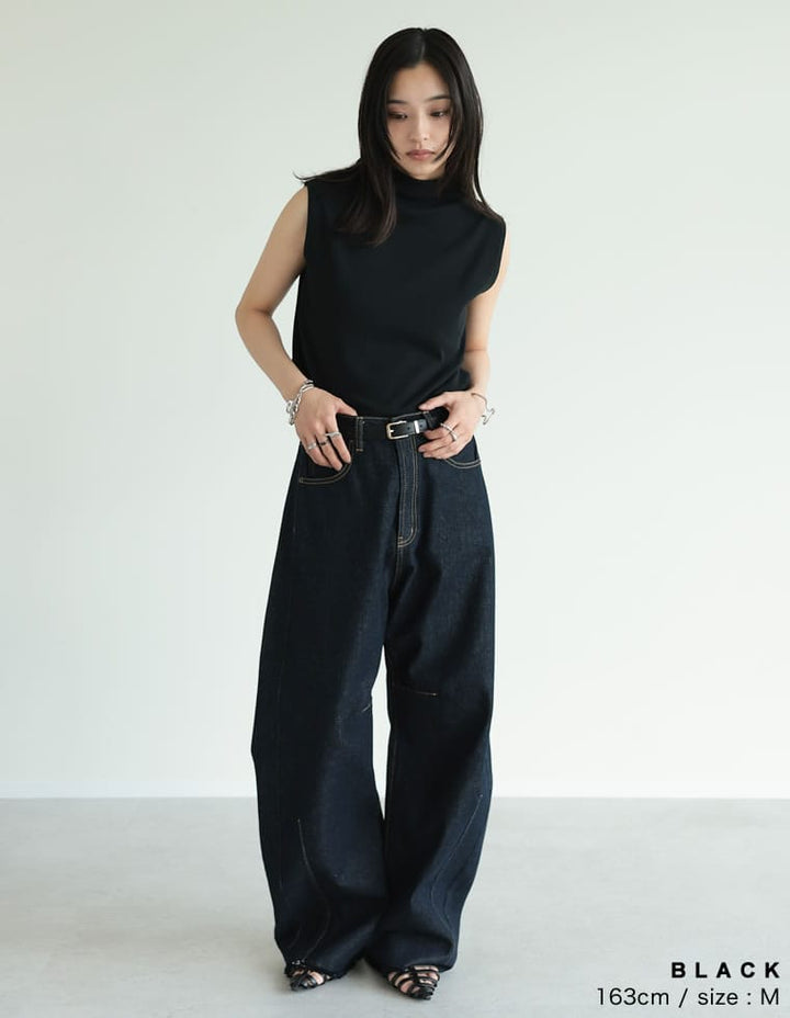 【TIME SALE 20%OFF ¥2,998⇒¥2,398】リブカットソーハイネックトップス[mb] トップス 人気レディースファッション通販 リエディ