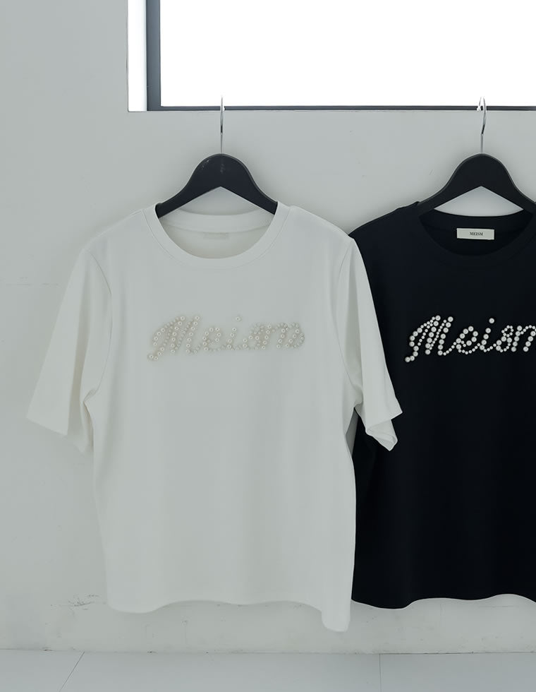 スムースコットンパールロゴTシャツ - トップス通販 | 人気レディース
