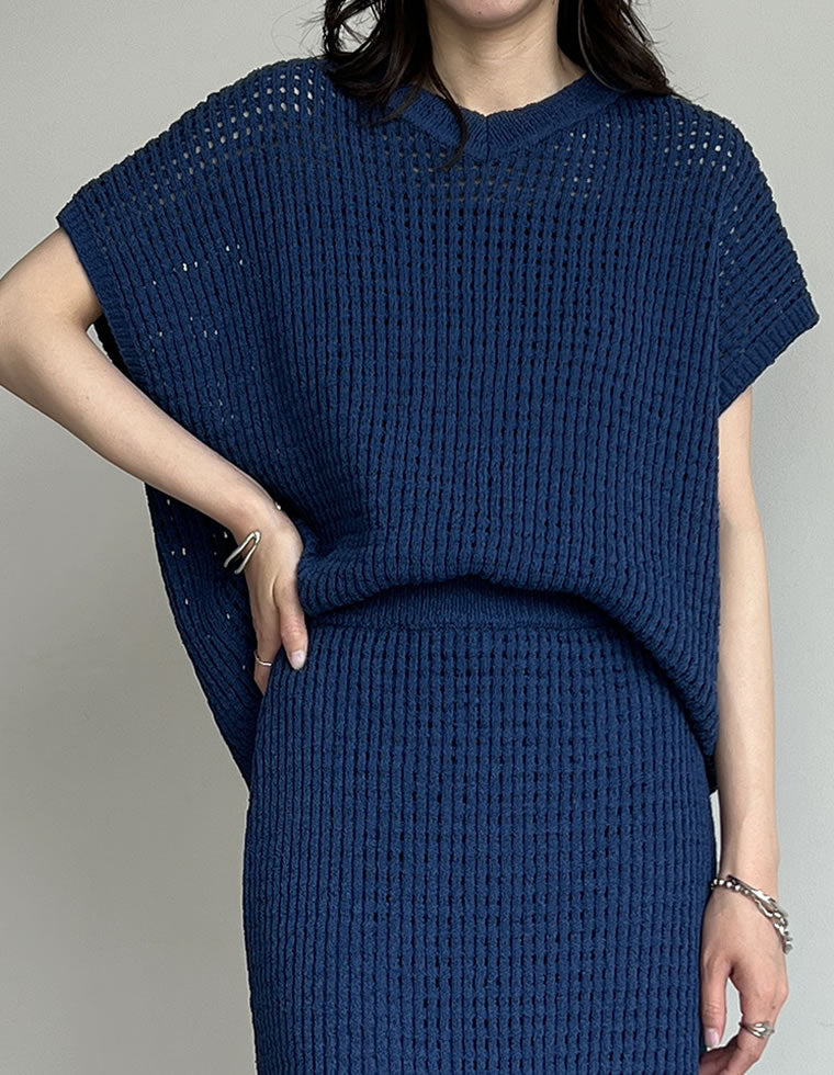 salation メッシュニットトップス Sサイズ メッシュニットトップス - トップス通販 | 人気レディースファッション