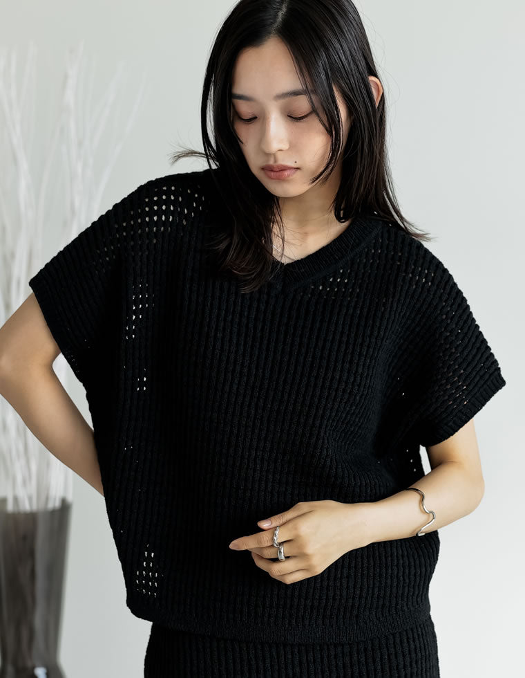 メッシュニットトップス - トップス通販 | 人気レディースファッション