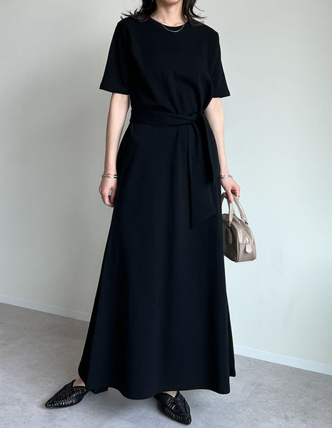 ダンボールリボン付き半袖ワンピース - ワンピース通販 | 人気