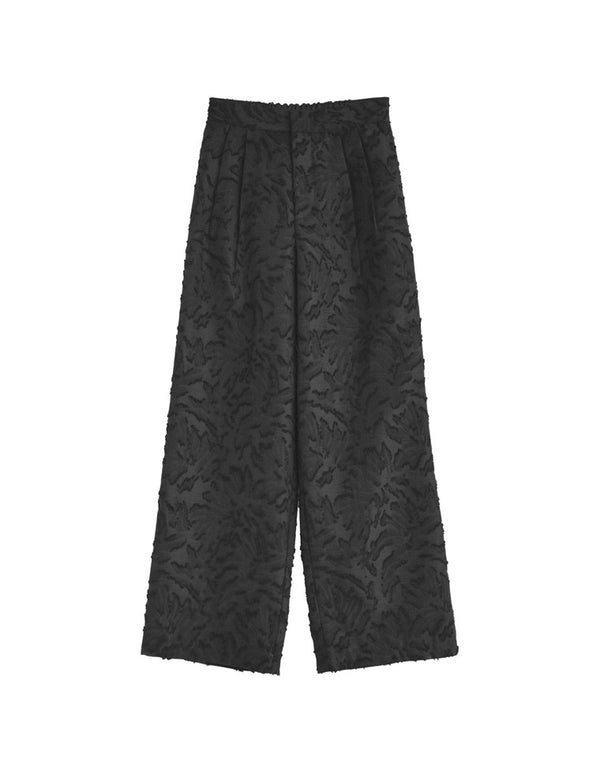 【TIME SALE 20%OFF ¥6,998⇒¥5,598】[2025 SUMMER COLLECTION][低身長/高身長サイズ有]ジャガードオパールフリンジストレートパンツ パンツ 人気レディースファッション通販 リエディ