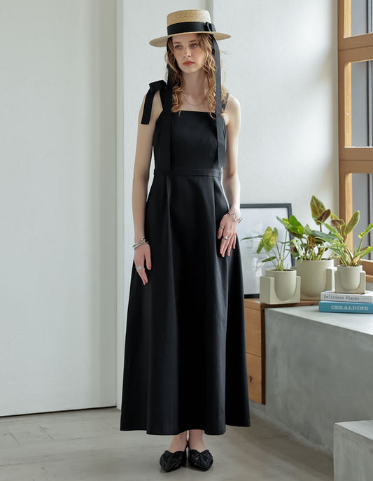 【TIME SALE 20%OFF ¥4,998⇒¥3,998】[2025 SUMMER COLLECTION][低身長サイズ有]リネンライクワイドストラップAラインキャミワンピース ワンピース 人気レディースファッション通販 リエディ