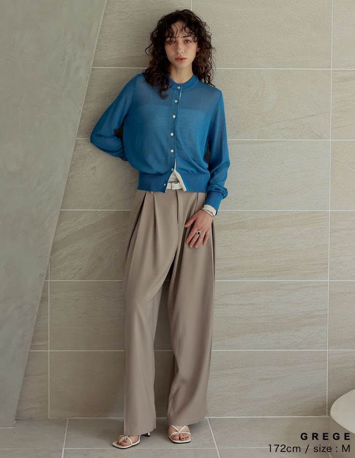 [2025AW COLLECTION][低身長/高身長/大きいサイズ有]タックプリーツワイドパンツ パンツ 人気レディースファッション通販 リエディ