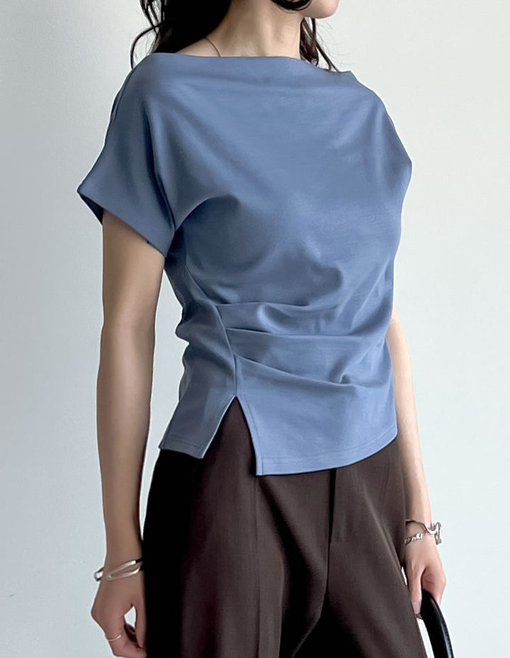 【TIME SALE 20%OFF ¥3,979⇒¥3,183】[2025 SUMMER COLLECTION][接触冷感]マシュマロカットソーワンショルダーTシャツ[mb] トップス 人気レディースファッション通販 リエディ