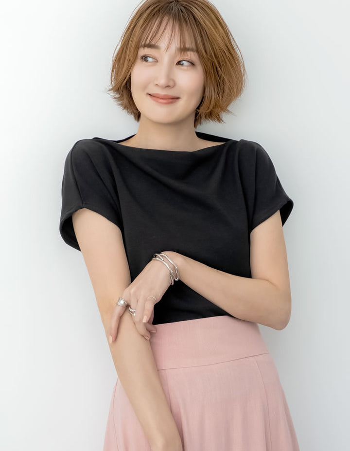 【TIME SALE 20%OFF ¥3,979⇒¥3,183】[2025 SUMMER COLLECTION][接触冷感]マシュマロカットソーワンショルダーTシャツ[mb] トップス 人気レディースファッション通販 リエディ