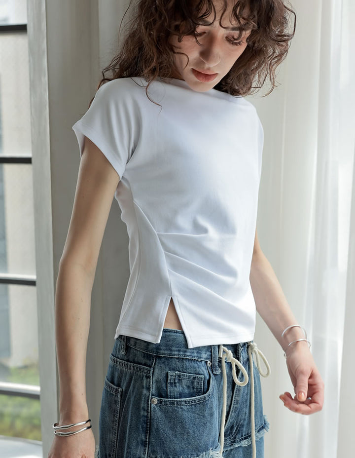 【TIME SALE 20%OFF ¥3,979⇒¥3,183】[2025 SUMMER COLLECTION][接触冷感]マシュマロカットソーワンショルダーTシャツ[mb] トップス 人気レディースファッション通販 リエディ