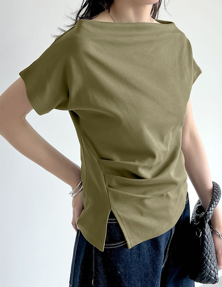 【TIME SALE 20%OFF ¥3,979⇒¥3,183】[2025 SUMMER COLLECTION][接触冷感]マシュマロカットソーワンショルダーTシャツ[mb] トップス 人気レディースファッション通販 リエディ
