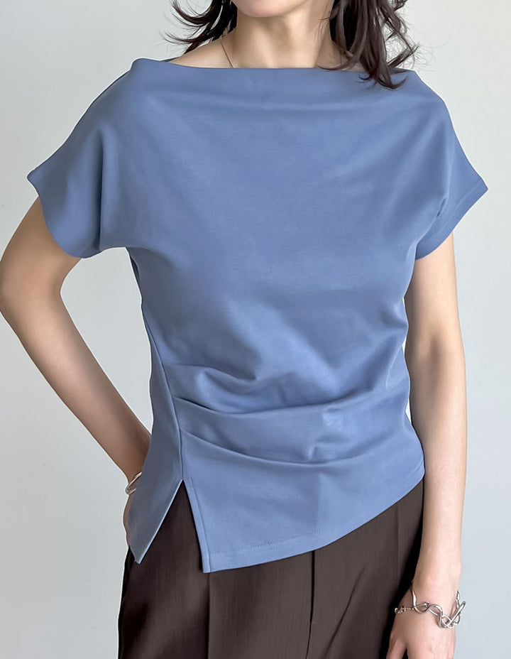 【TIME SALE 20%OFF ¥3,979⇒¥3,183】[2025 SUMMER COLLECTION][接触冷感]マシュマロカットソーワンショルダーTシャツ[mb] トップス 人気レディースファッション通販 リエディ