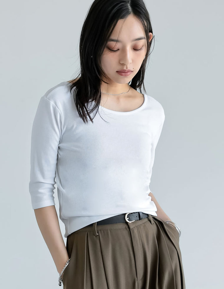 【TIME SALE 10%OFF ¥2,998⇒¥2,698】バックオープン前後2WAY天竺カットソーＴシャツ[mb] トップス 人気レディースファッション通販 リエディ