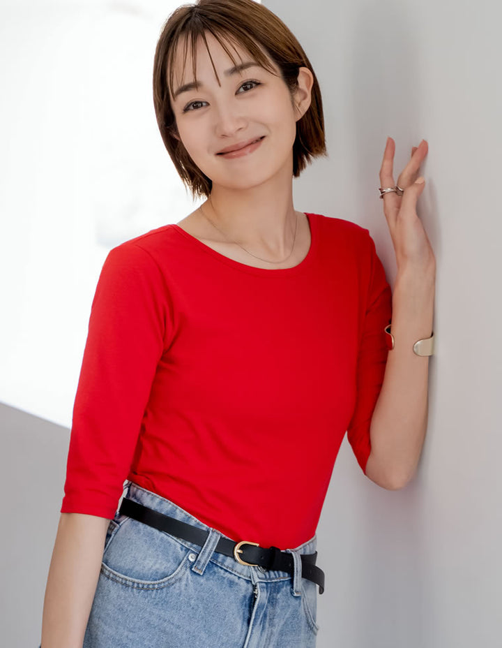 【TIME SALE 10%OFF ¥2,998⇒¥2,698】バックオープン前後2WAY天竺カットソーＴシャツ[mb] トップス 人気レディースファッション通販 リエディ