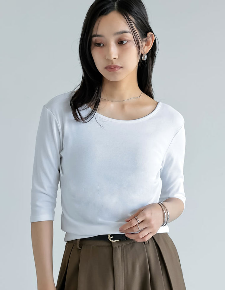 【TIME SALE 10%OFF ¥2,998⇒¥2,698】バックオープン前後2WAY天竺カットソーＴシャツ[mb] トップス 人気レディースファッション通販 リエディ
