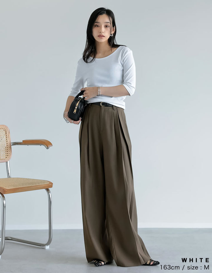 【TIME SALE 10%OFF ¥2,998⇒¥2,698】バックオープン前後2WAY天竺カットソーＴシャツ[mb] トップス 人気レディースファッション通販 リエディ