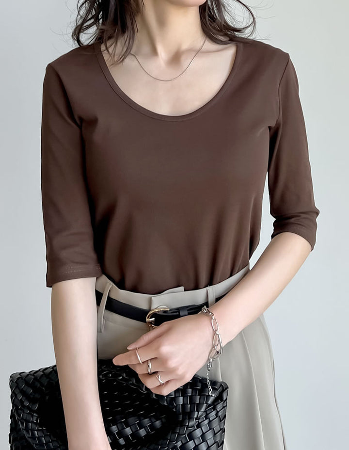 【TIME SALE 10%OFF ¥2,998⇒¥2,698】バックオープン前後2WAY天竺カットソーＴシャツ[mb] トップス 人気レディースファッション通販 リエディ
