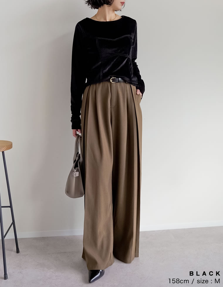 シアーベロアビスチェドッキングトップス - トップス通販 | 人気