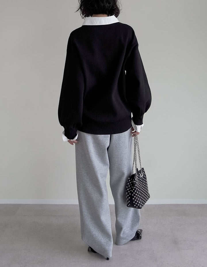 [新色追加]シャツ襟付きポロスポンジニットトップス トップス 人気レディースファッション通販 リエディ