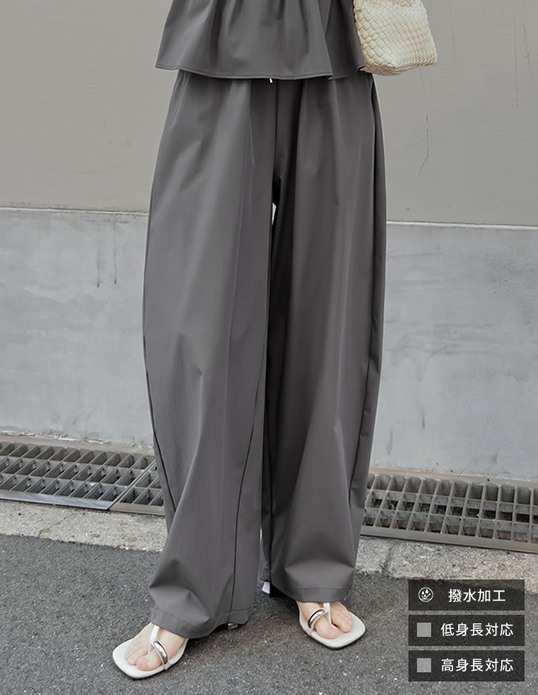 ウエストドロストバレルレッグパンツ - パンツ通販 | 人気レディース
