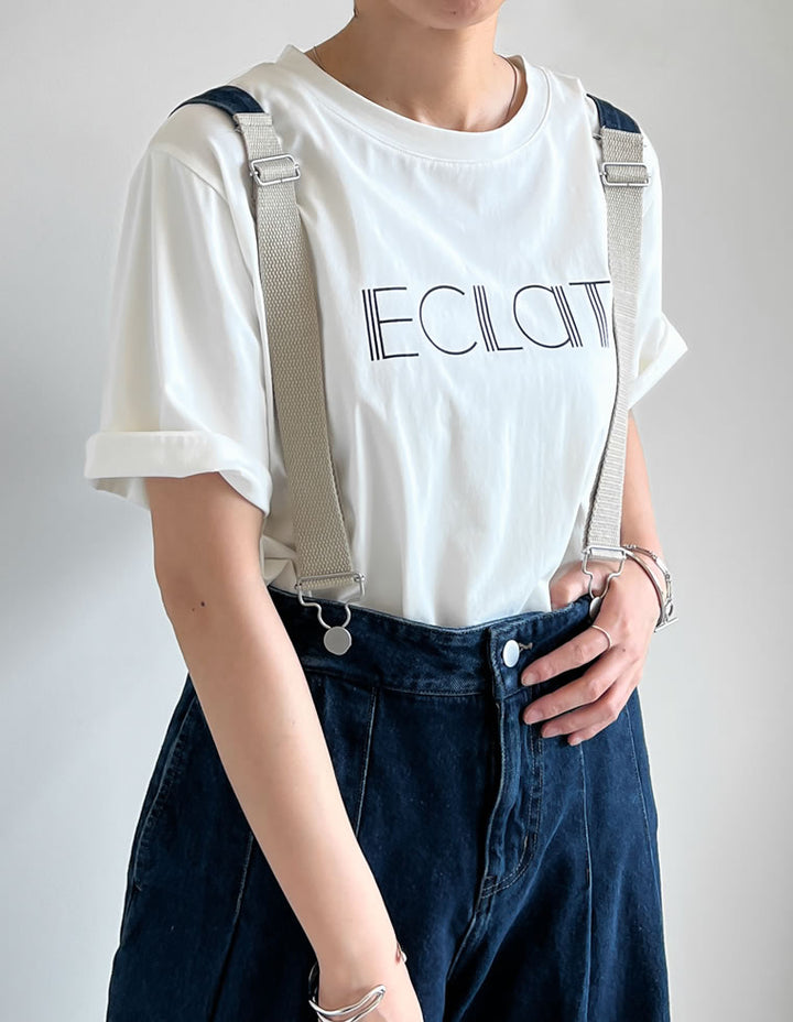 【TIME SALE 25%OFF ¥3,498⇒¥2,623】[2025 SUMMER COLLECTION][接触冷感]配色スリーブ半袖ロゴTシャツ[mb] トップス 人気レディースファッション通販 リエディ