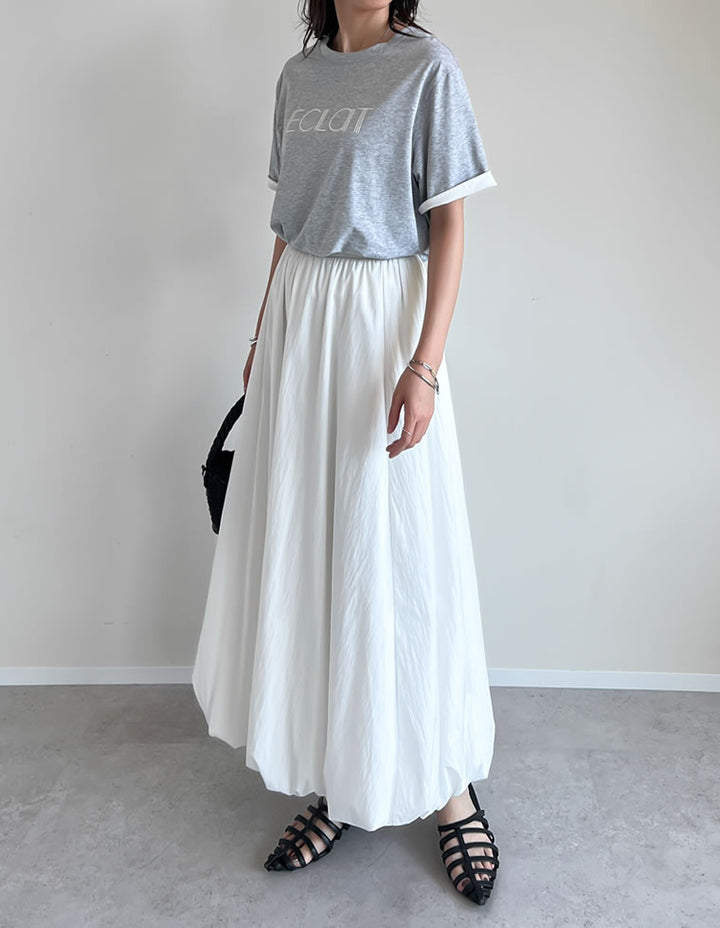 【TIME SALE 25%OFF ¥3,498⇒¥2,623】[2025 SUMMER COLLECTION][接触冷感]配色スリーブ半袖ロゴTシャツ[mb] トップス 人気レディースファッション通販 リエディ
