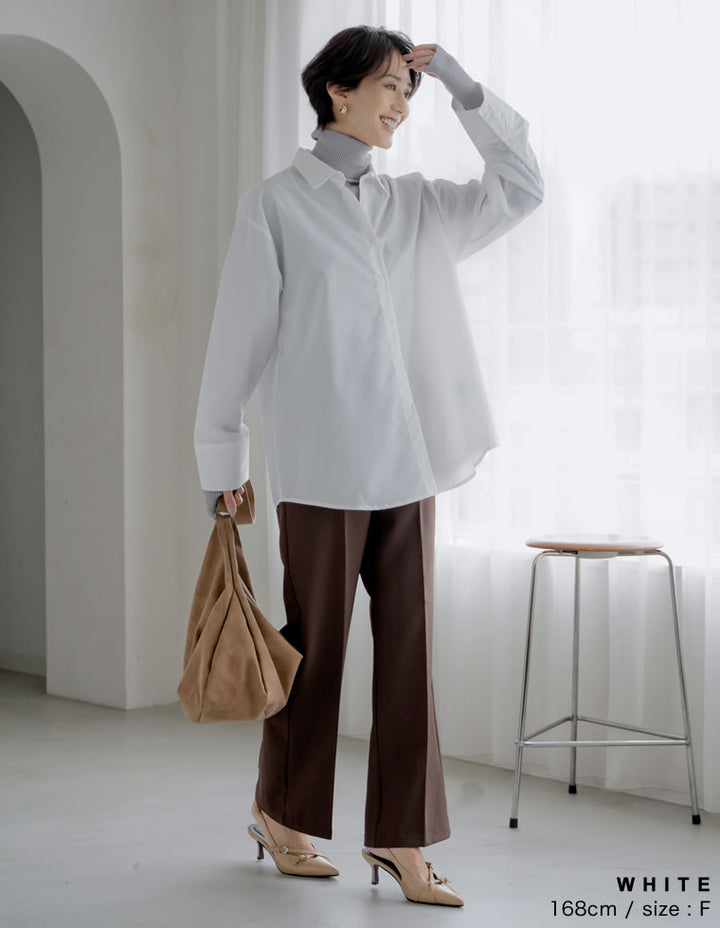 ≪20日11:59まで！期間限定ポイント10%UP対象≫[2025AW COLLECTION][2点セット]ブロードオーバーサイズビスチェ付きシャツ[mb] トップス 人気レディースファッション通販 リエディ