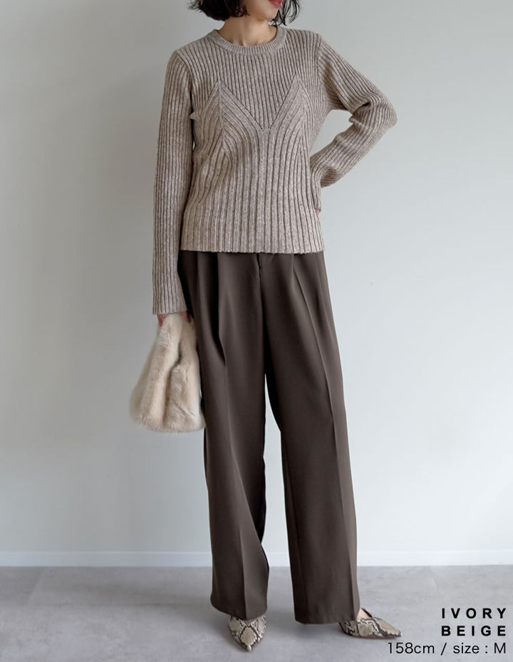 ミックスニットビスチェ見えトップス トップス 人気レディースファッション通販 リエディ