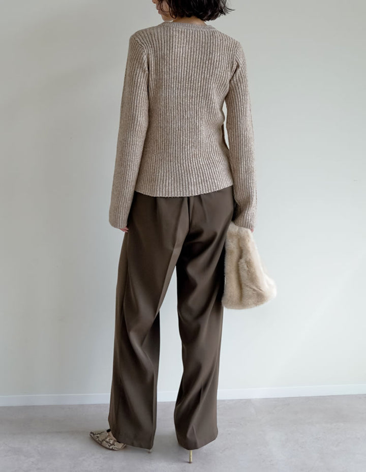 ミックスニットビスチェ見えトップス トップス 人気レディースファッション通販 リエディ