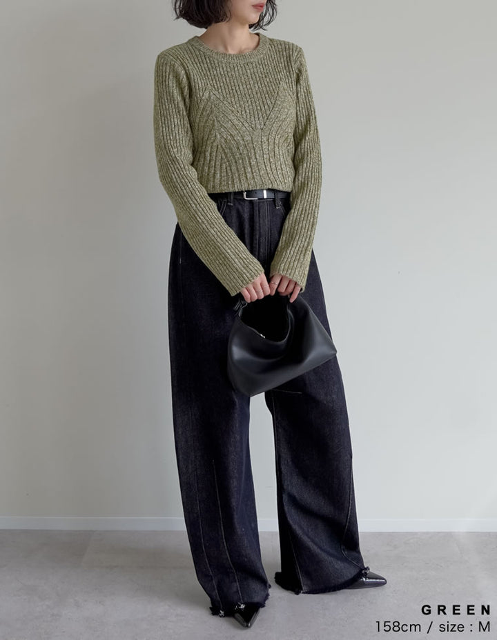 ミックスニットビスチェ見えトップス トップス 人気レディースファッション通販 リエディ