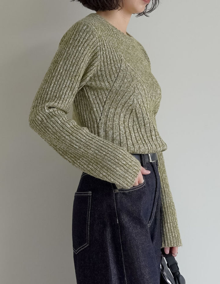 ミックスニットビスチェ見えトップス トップス 人気レディースファッション通販 リエディ