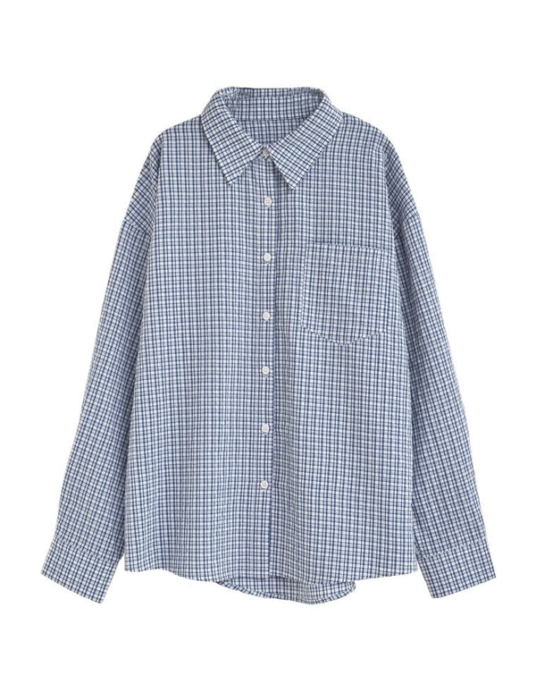 [2025 SUMMER COLLECTION]チェックorストライプコットンブレンドサッカー長袖シャツ[mb] トップス 人気レディースファッション通販 リエディ