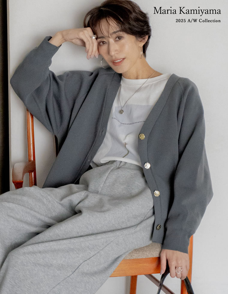 メタルボタンドルマンニットカーディガン - トップス通販 | 人気