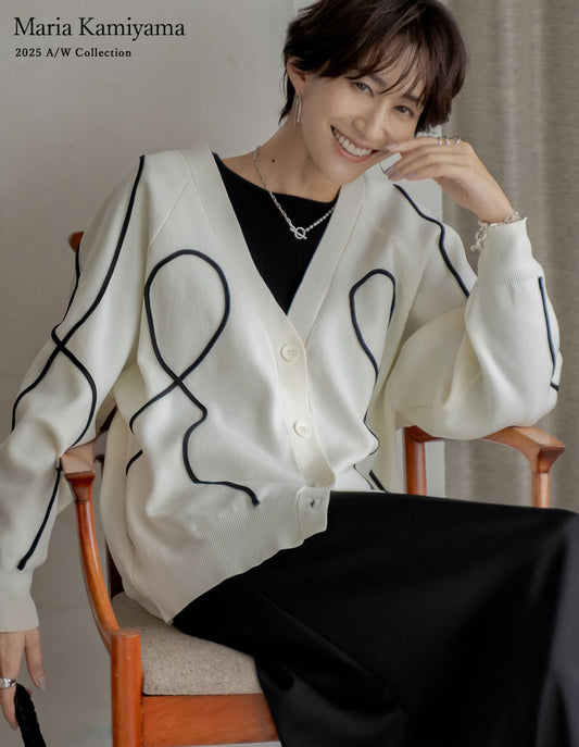 ≪20日11:59まで！期間限定ポイント10%UP対象≫【TIME SALE 15%OFF】スポンジニットテープデザインドルマンカーディガン トップス 人気レディースファッション通販 リエディ