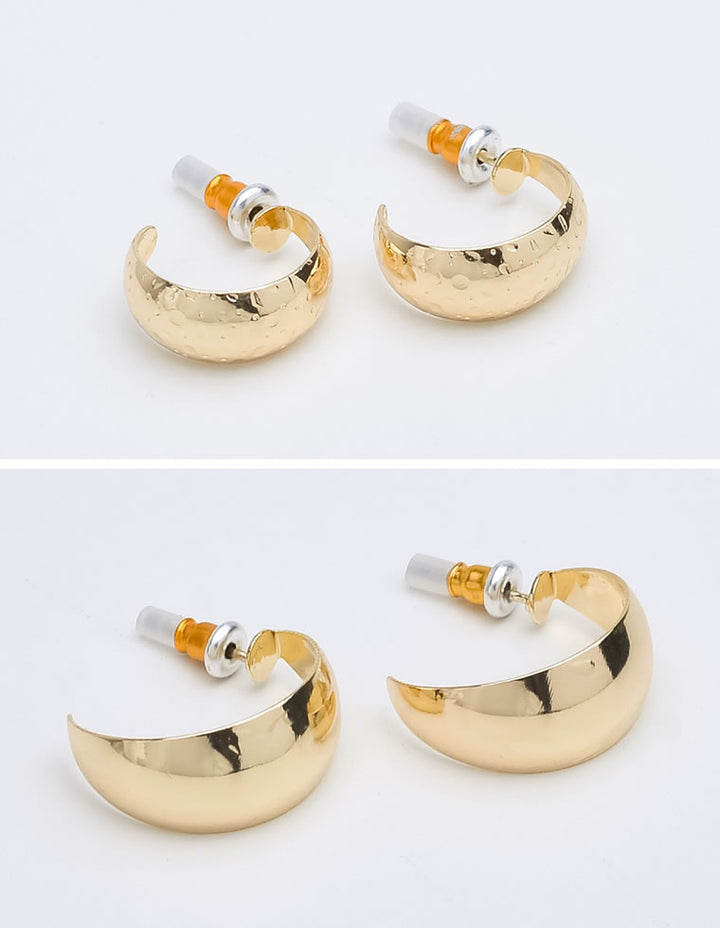[3点セット]ドロップフープピアスSET[返品交換不可][mb] アクセサリー 人気レディースファッション通販 リエディ