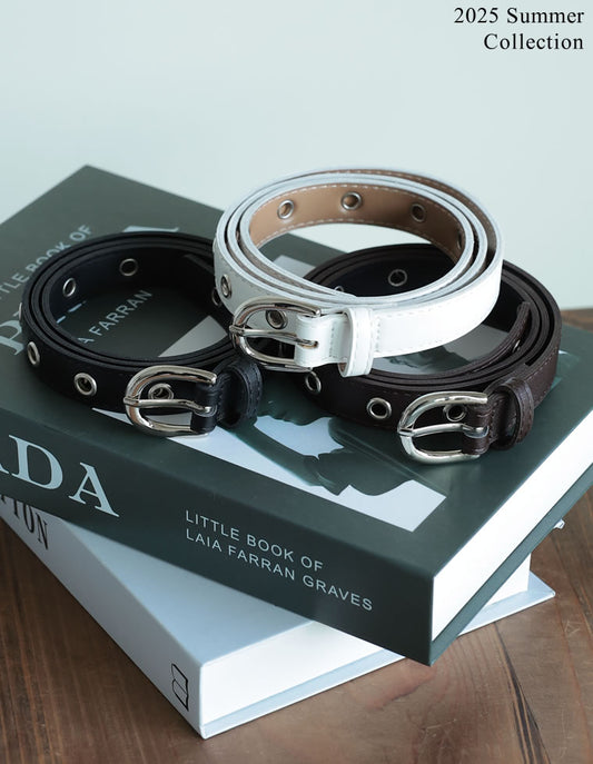 [2025 SUMMER COLLECTION]フェイクレザー細ベルト ファッション雑貨 人気レディースファッション通販 リエディ