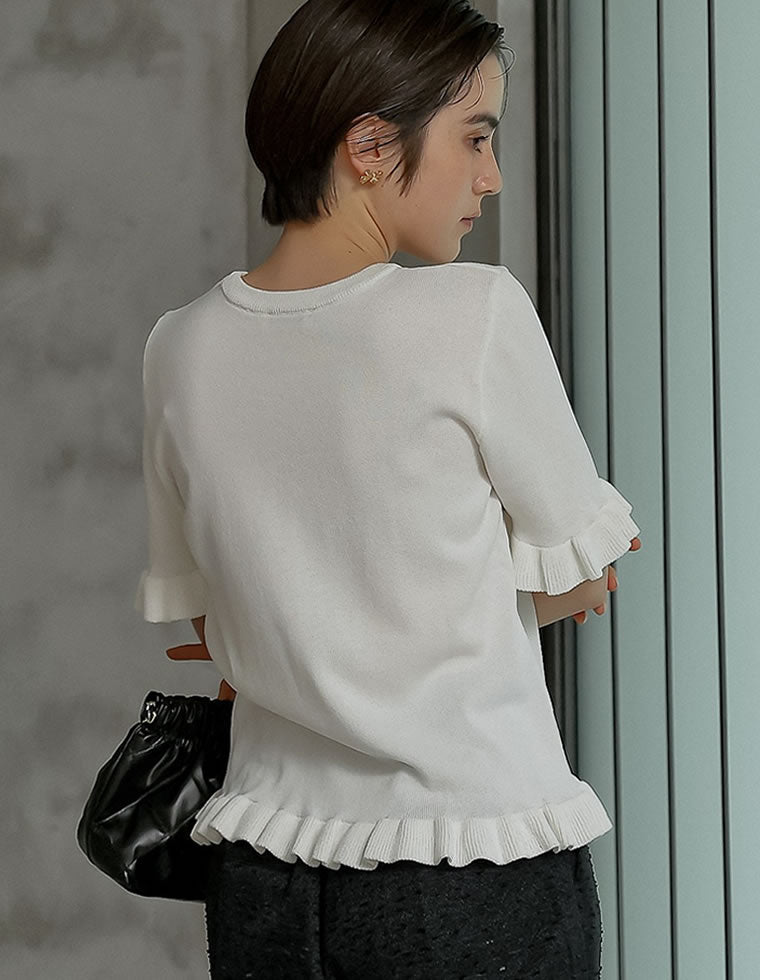 トップス Reee SHEER LAYERED RIB TOPS | TOPS | STORE | THINGS THAT MATTER ONLINE