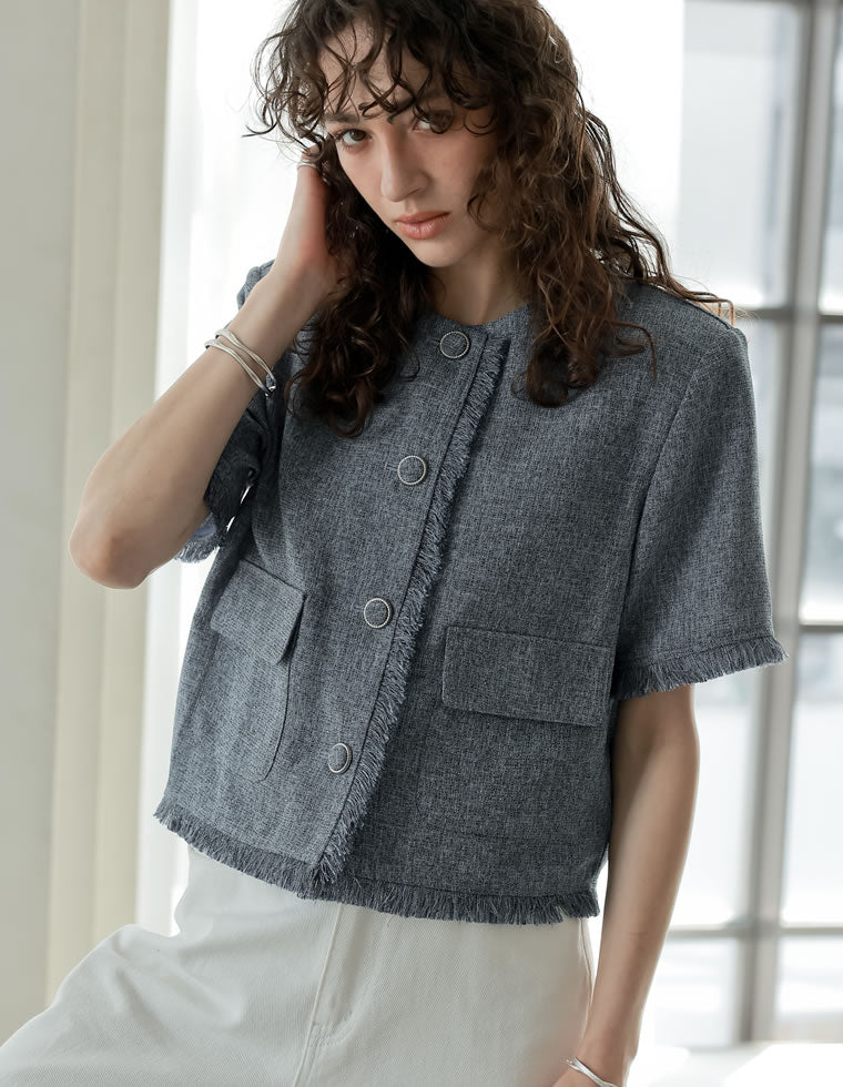 ハケット ロンドン LoroPiana サマーツイード テーラードジャケット