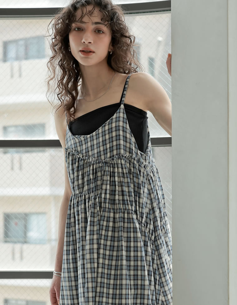 ❤️専用HIROMI TSUYOSHI チェックベスト切替えワンピース　1 ✨ ❤️専用HIROMI TSUYOSHI チェックベスト切替えワンピース 1 ✨