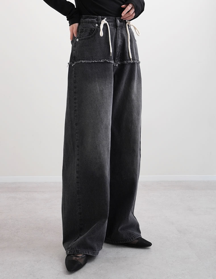 ロープベルト付きバレルレッグカーブパンツ - パンツ通販 | 人気 ロープベルト付きバレルレッグカーブパンツ - パンツ通販 | 人気