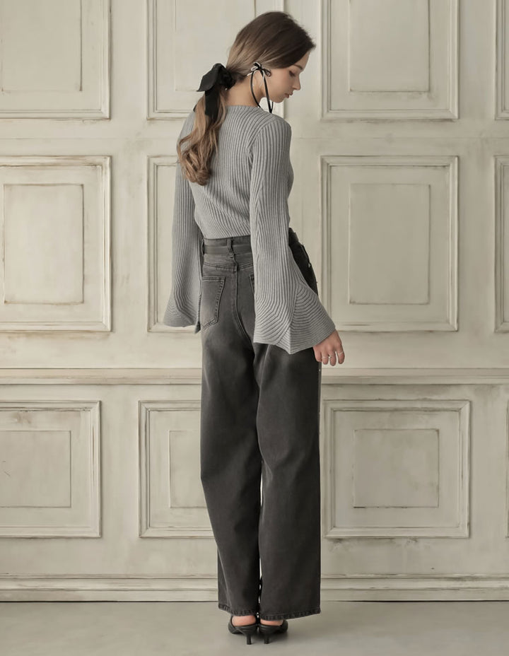 [MEISM by Re:EDIT][2025AW PRE ORDER]フィッシュスリーブリブニットトップス トップス 人気レディースファッション通販 リエディ