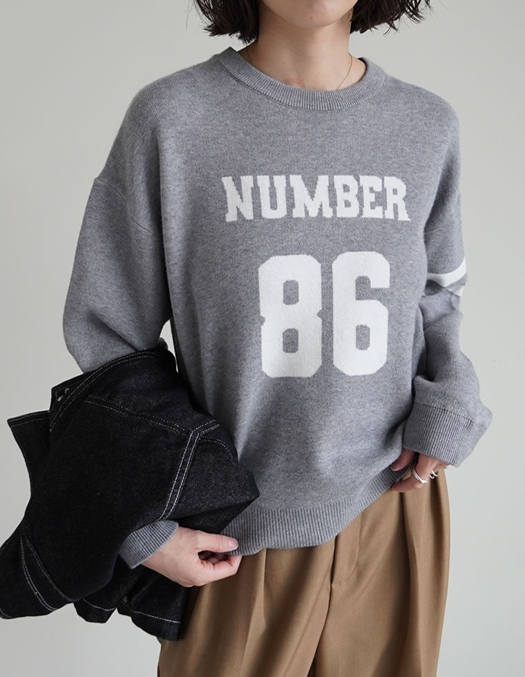 ナンバースウェットライクニットトップス - トップス通販 | 人気