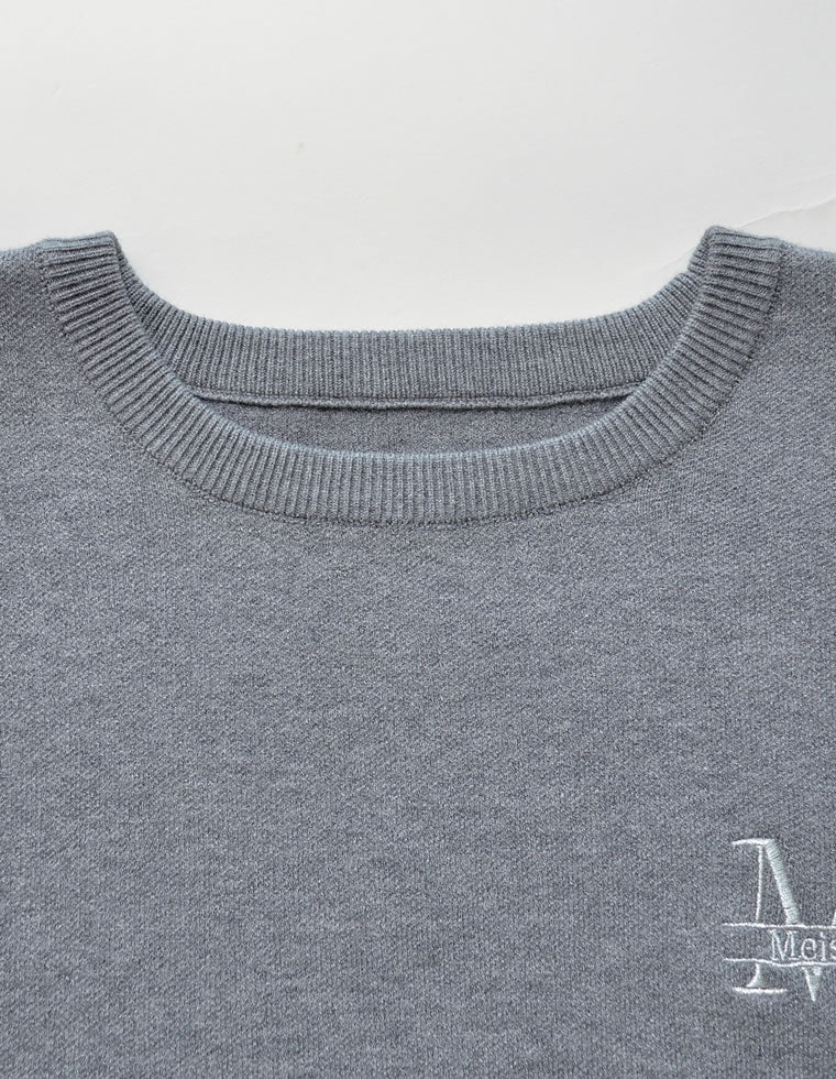 刺繍ロゴエンブレムニットトップス - トップス通販 | 人気レディース