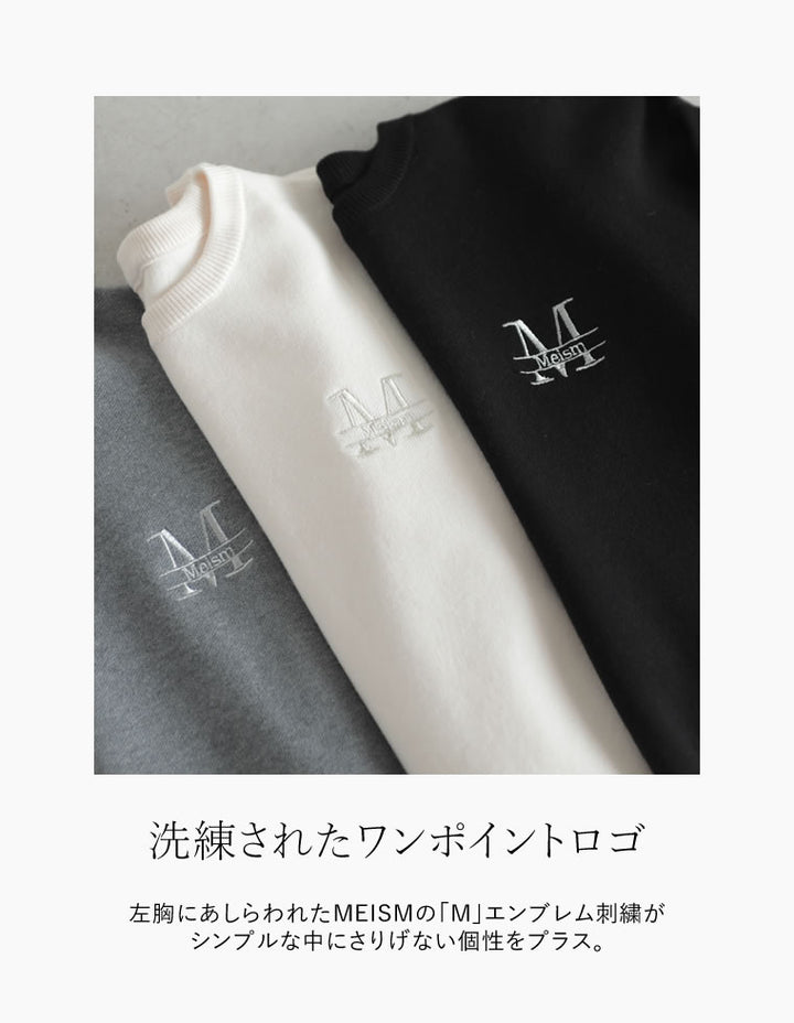 [MEISM by Re:EDIT][2025AW PRE ORDER]ワンポイント刺繍ロゴエンブレムニットトップス トップス 人気レディースファッション通販 リエディ
