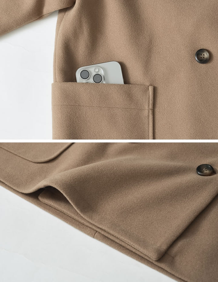 [2025 WINTER COLLECTION]フェイクウールルーズシルエットダブルテーラードジャケット ジャケット/アウター 人気レディースファッション通販 リエディ