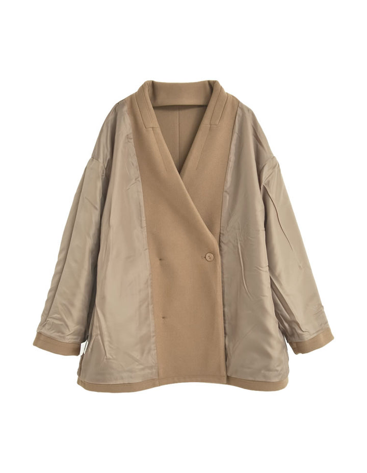 [2025 WINTER COLLECTION]フェイクウールルーズシルエットダブルテーラードジャケット ジャケット/アウター 人気レディースファッション通販 リエディ