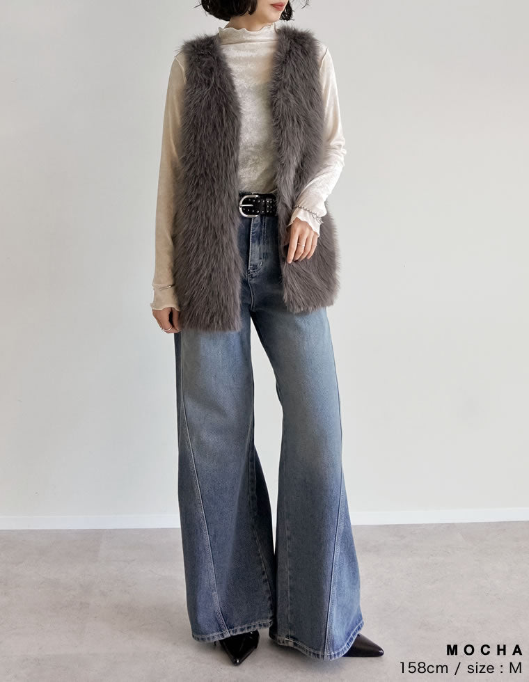 フェイクファーベスト - ジャケット/アウター通販 | 人気レディース