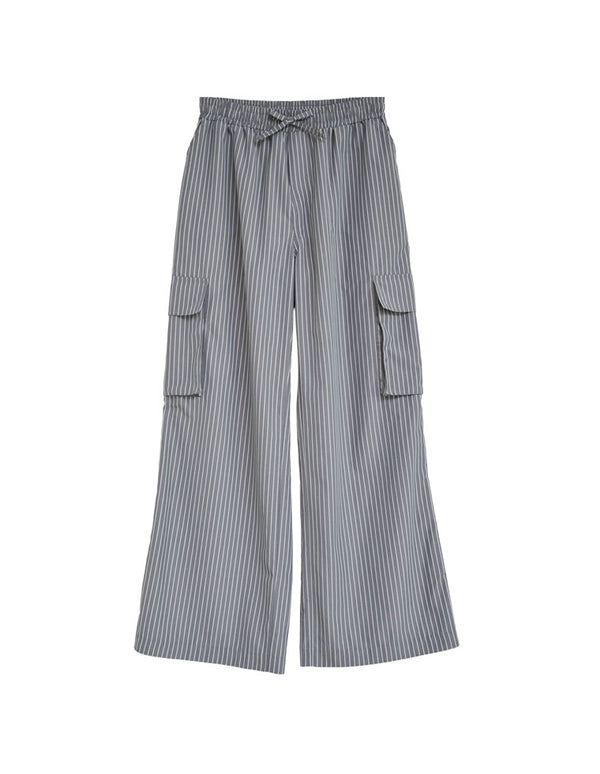 【TIME SALE 20%OFF ¥5,998⇒¥4,798】[低身長/高身長サイズ有]マルチストライプブロードカーゴパンツ[mb] パンツ 人気レディースファッション通販 リエディ