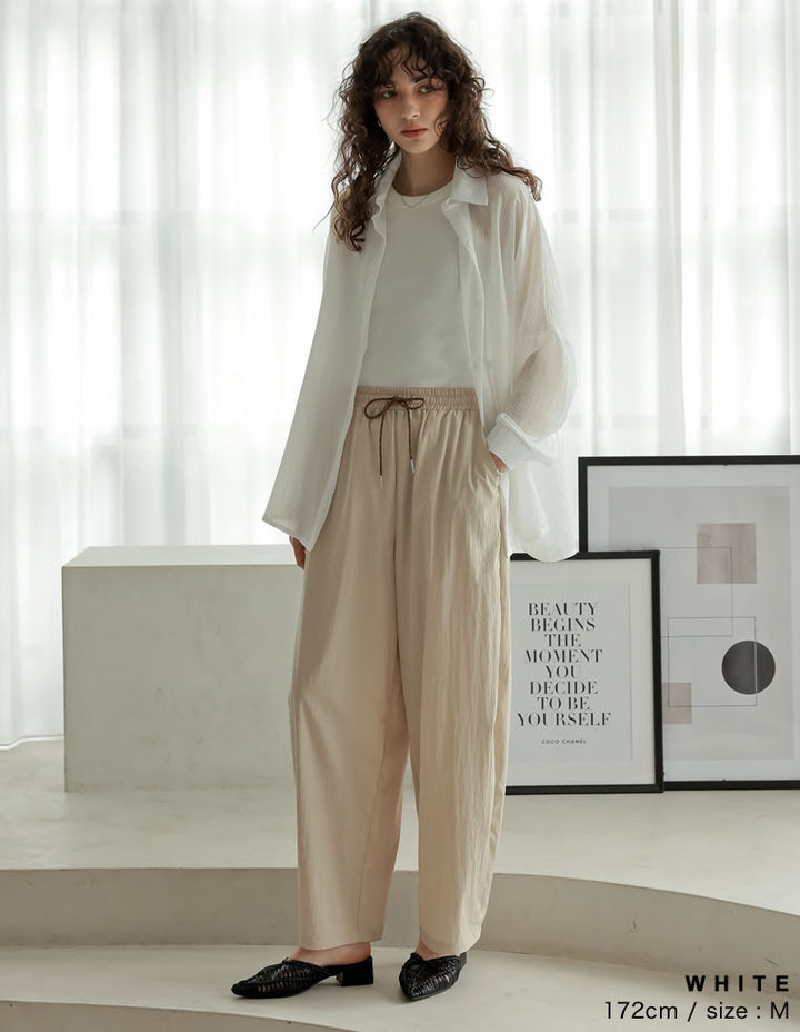 TIME SALE 10%OFF ¥4,998⇒¥4,498】[2025 SUMMER COLLECTION][新色追加]ストライプシアーシャツ[mb] トップス 人気レディースファッション通販 リエディ